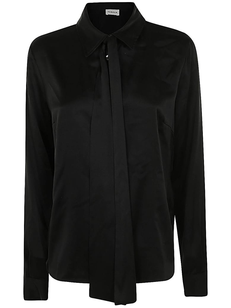 silk shirt with ribbon by Selfnex