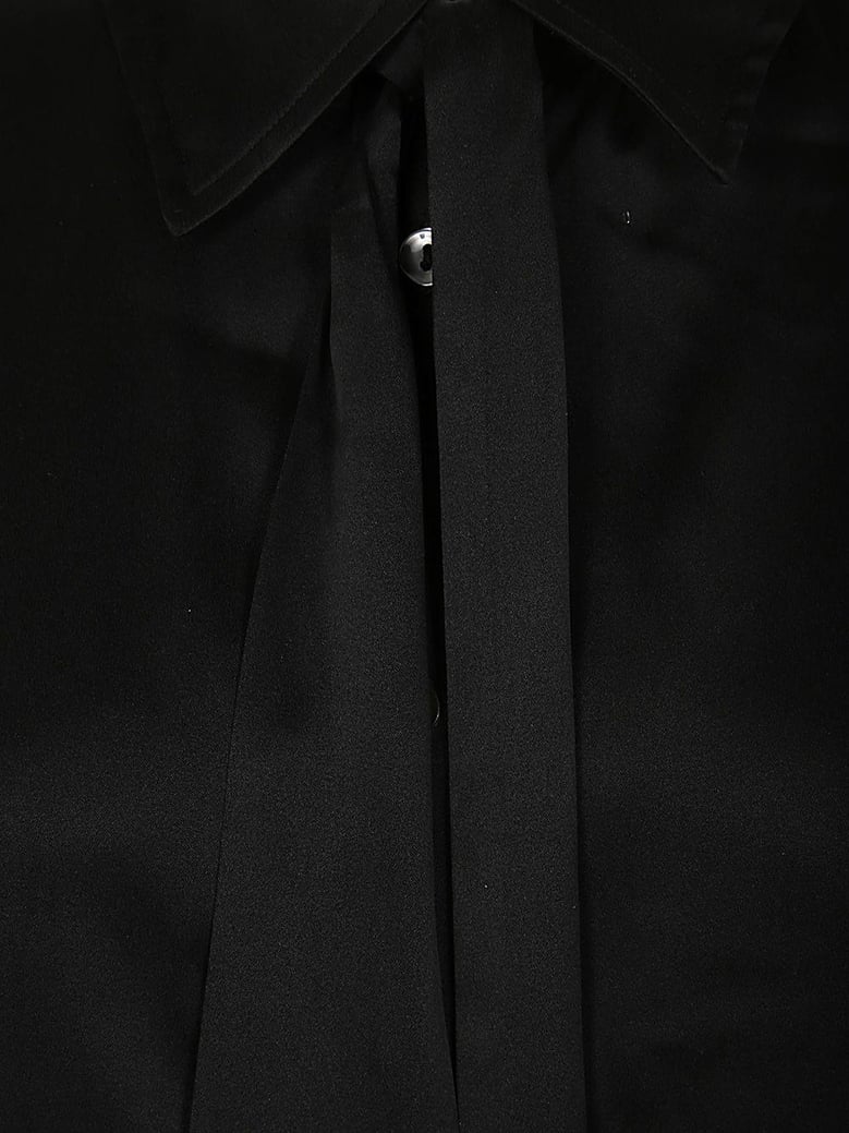 silk shirt with ribbon by Selfnex