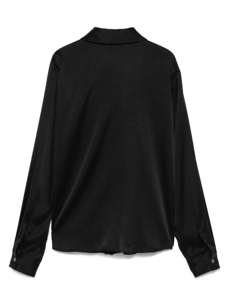 silk shirt with ribbon by Selfnex