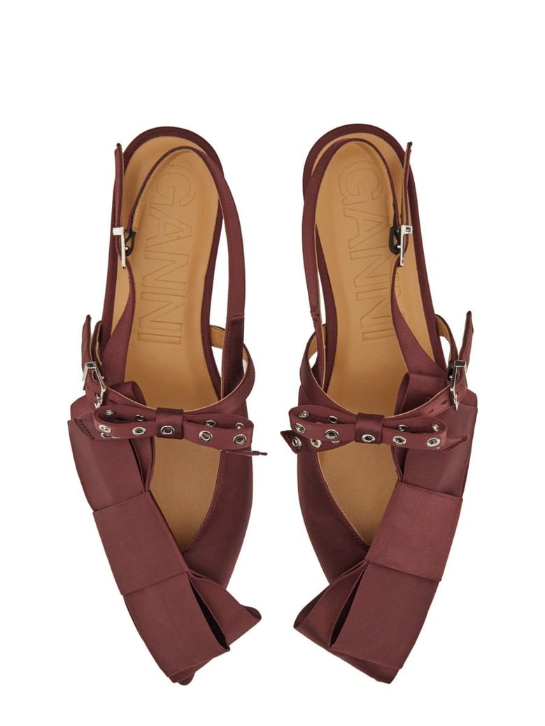 big bow ballerina flat shoes by Selfnex