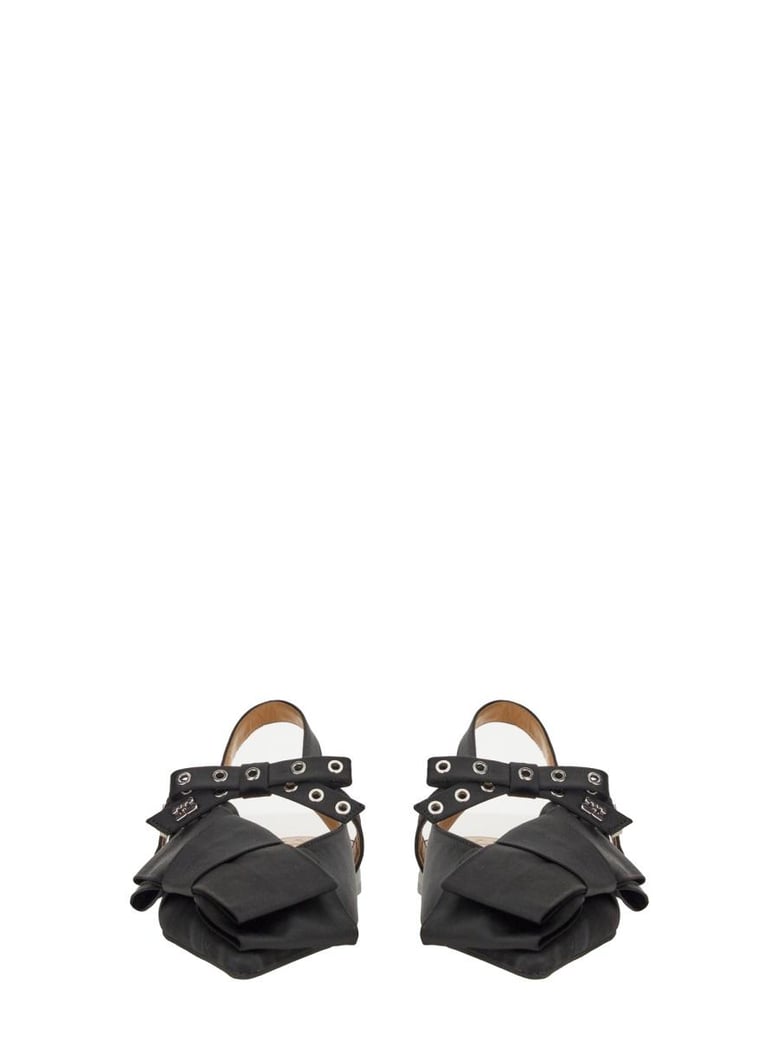 big bow ballerina flat shoes by Selfnex