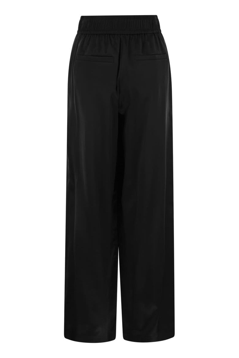 track trousers in stretch silk satin by Selfnex