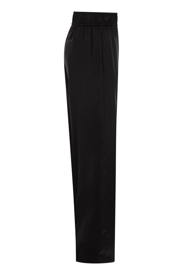 track trousers in stretch silk satin by Selfnex