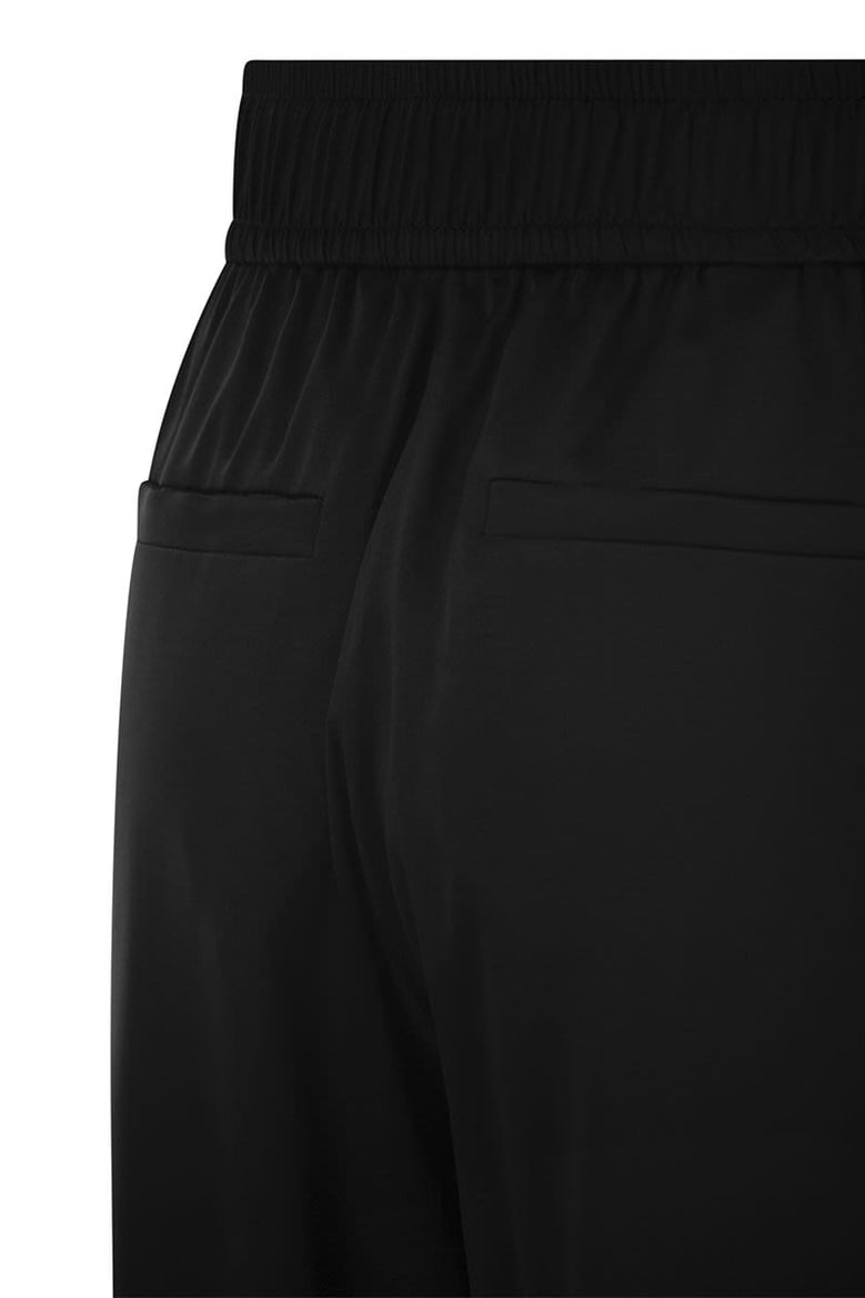 track trousers in stretch silk satin by Selfnex