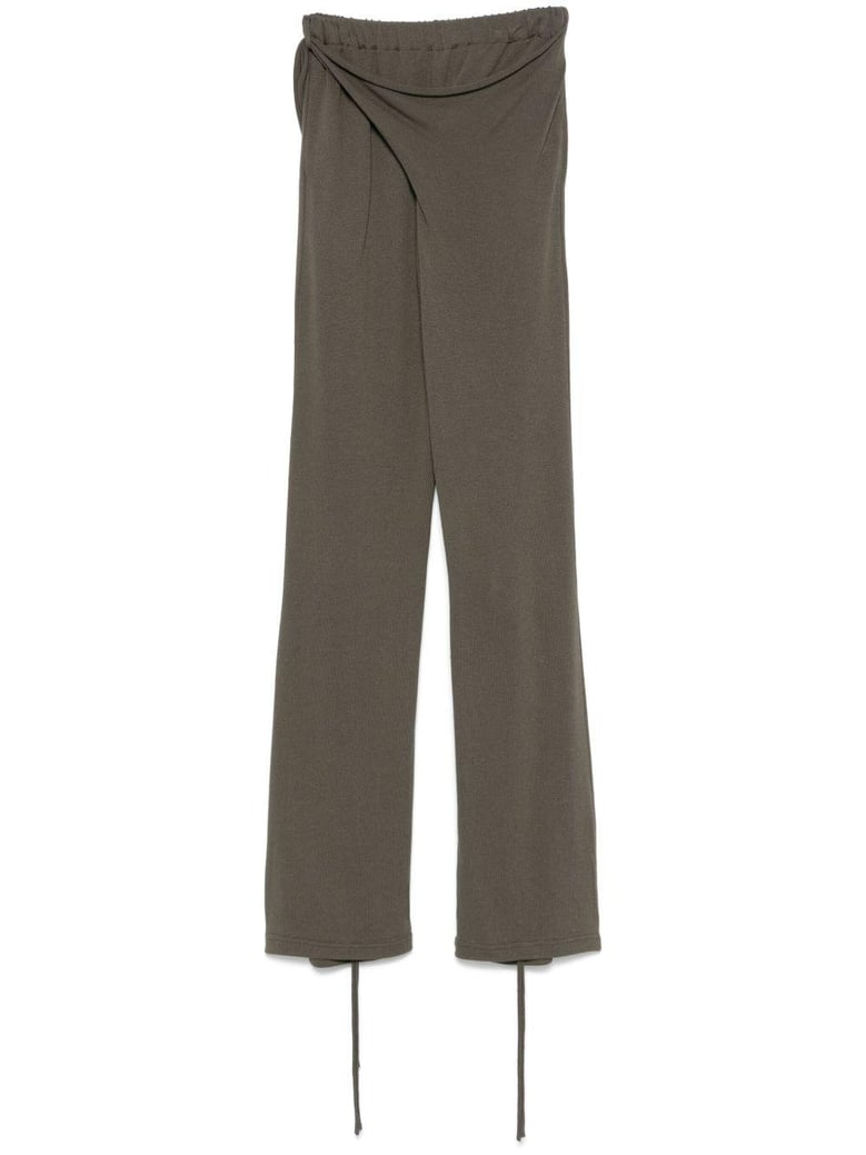 linen blend trousers by Selfnex