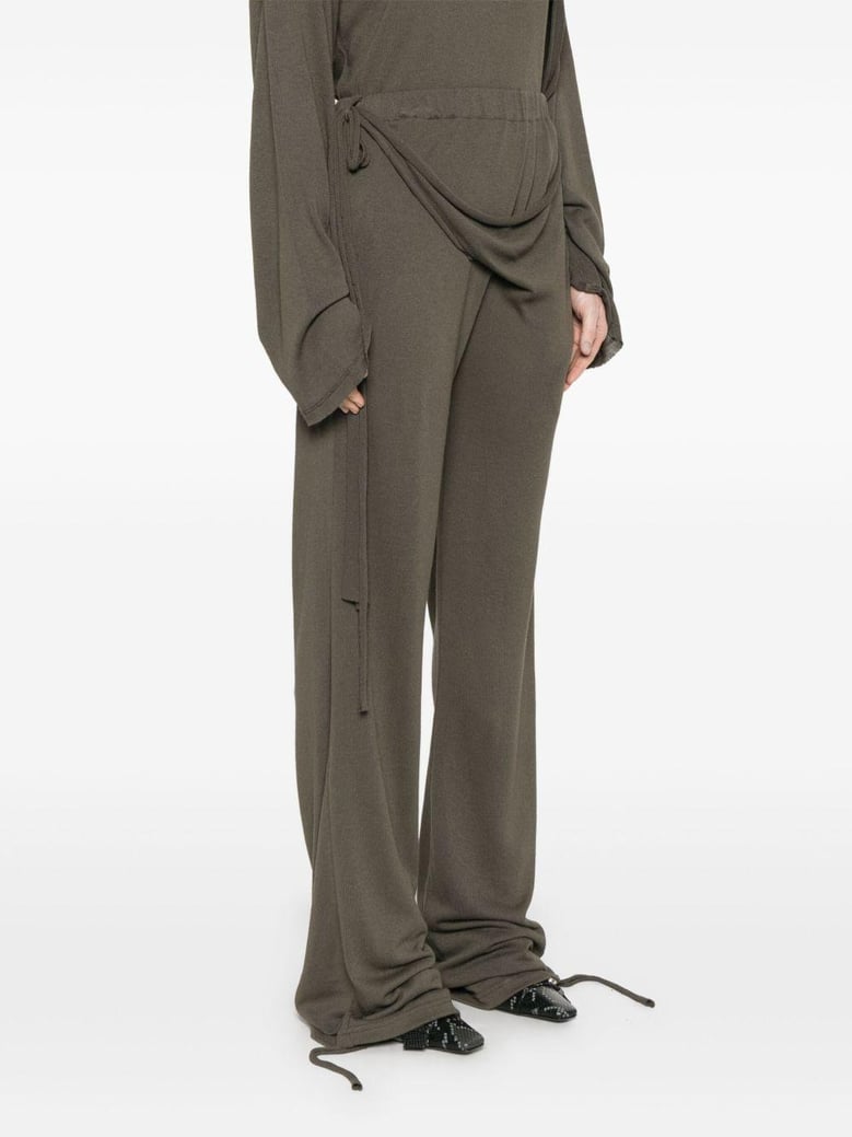 linen blend trousers by Selfnex
