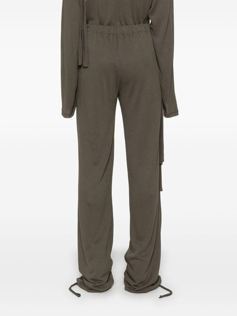 linen blend trousers by Selfnex