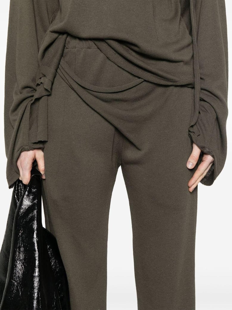 linen blend trousers by Selfnex