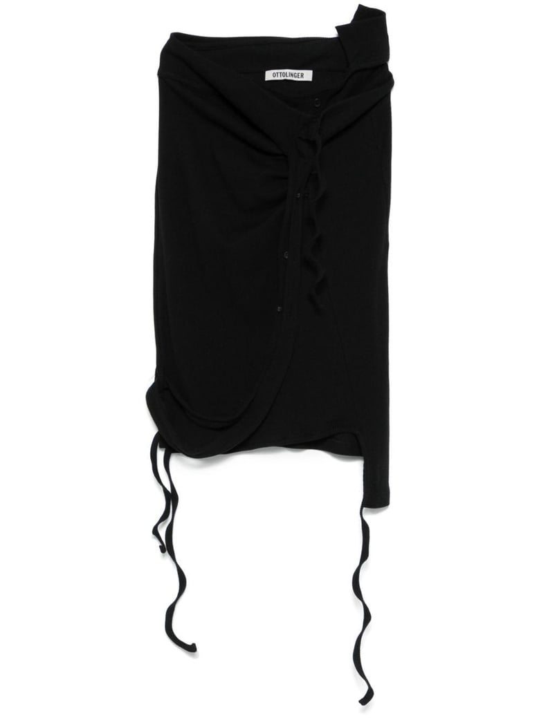 cotton mini skirt by Selfnex
