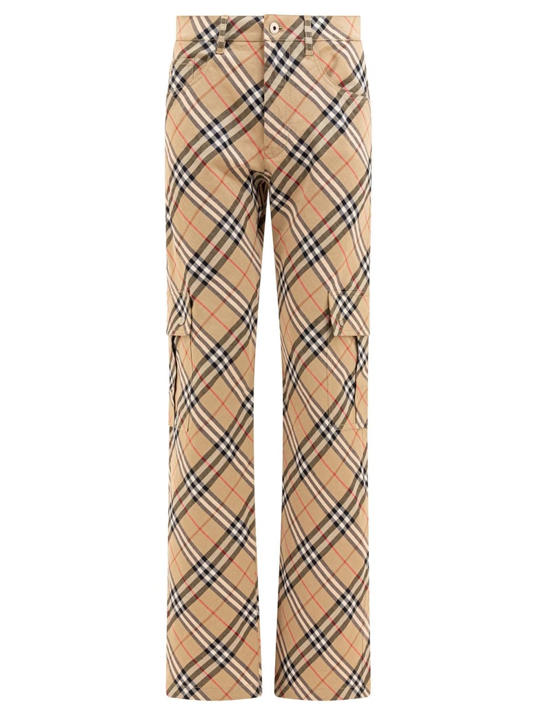 straight leg checked cargo pants by Selfnex