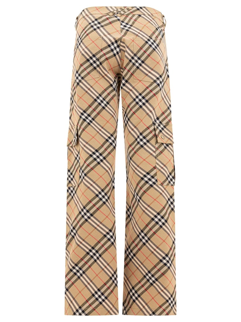 straight leg checked cargo pants by Selfnex
