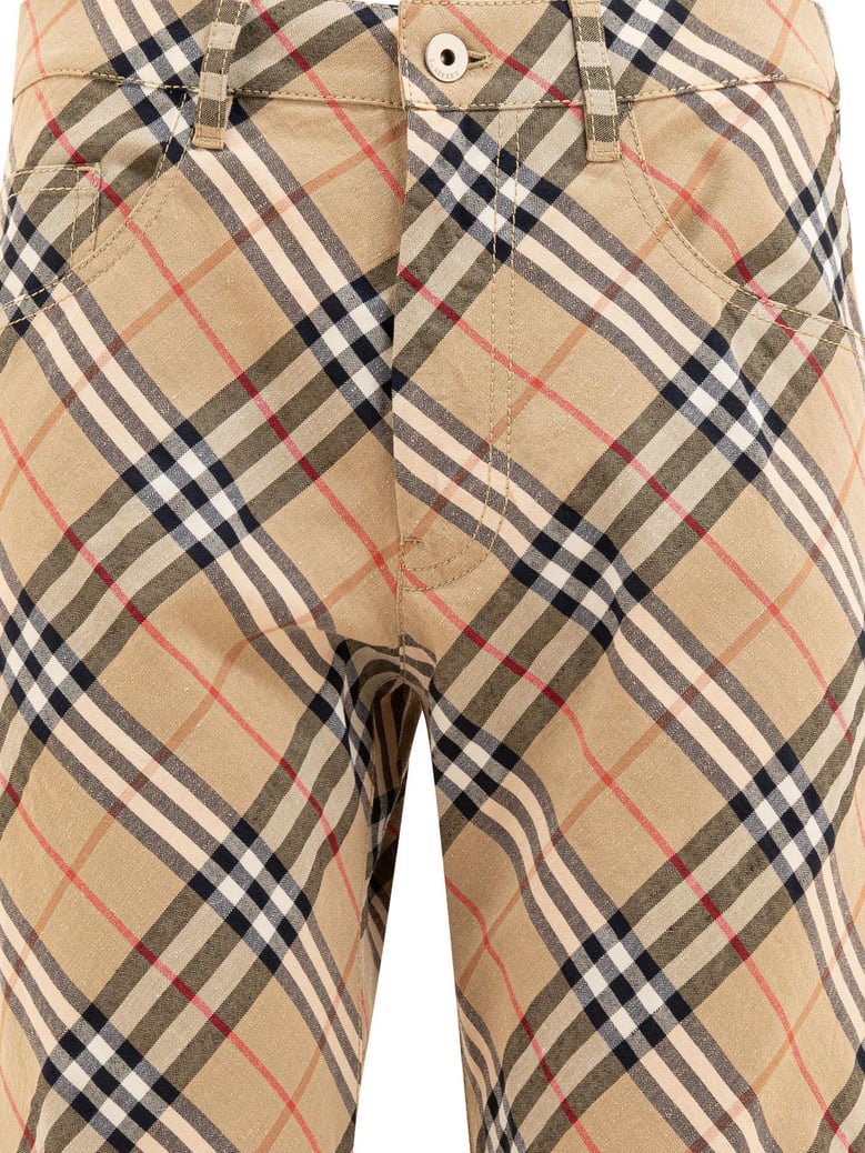 straight leg checked cargo pants by Selfnex