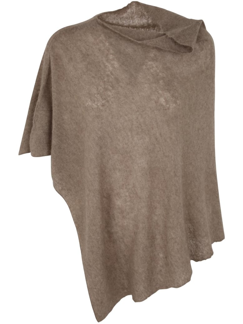 open knitted poncho melange by Selfnex
