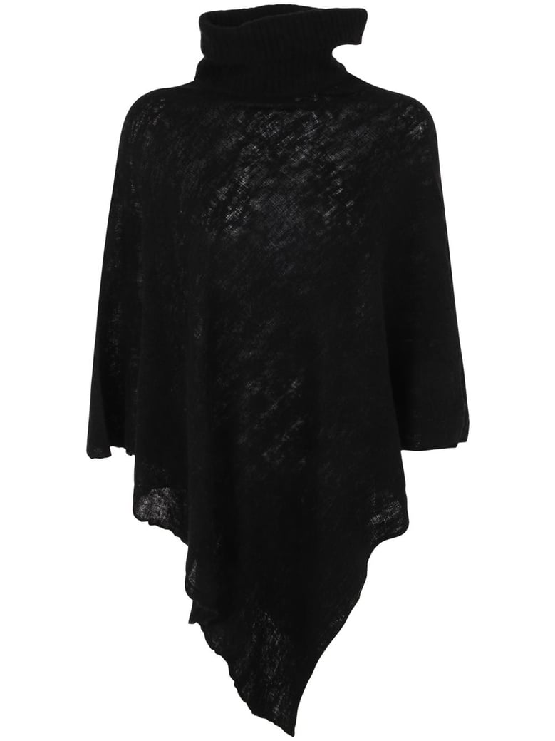 polo neck poncho by Selfnex