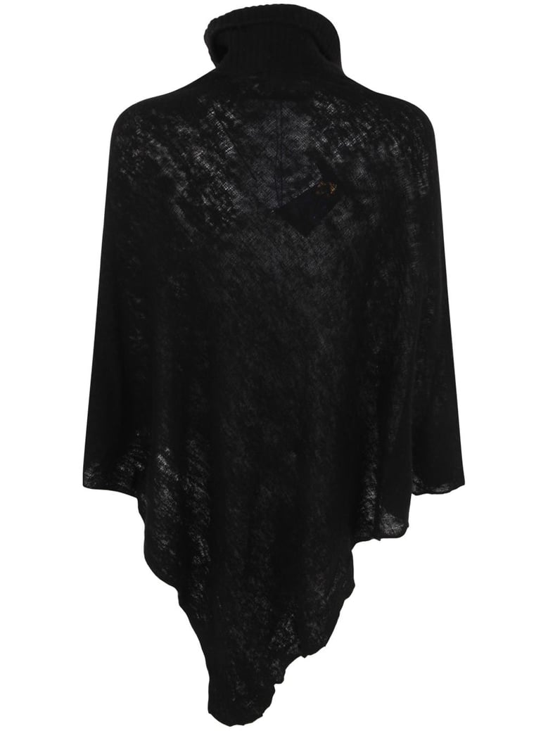 polo neck poncho by Selfnex