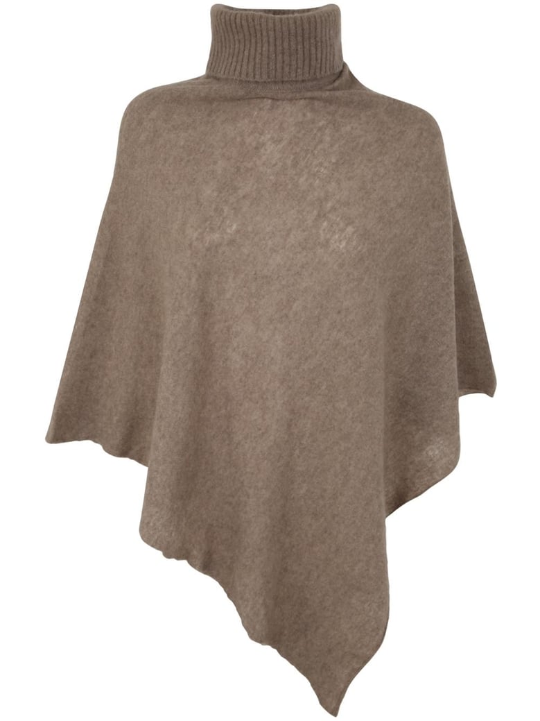 polo neck poncho by Selfnex
