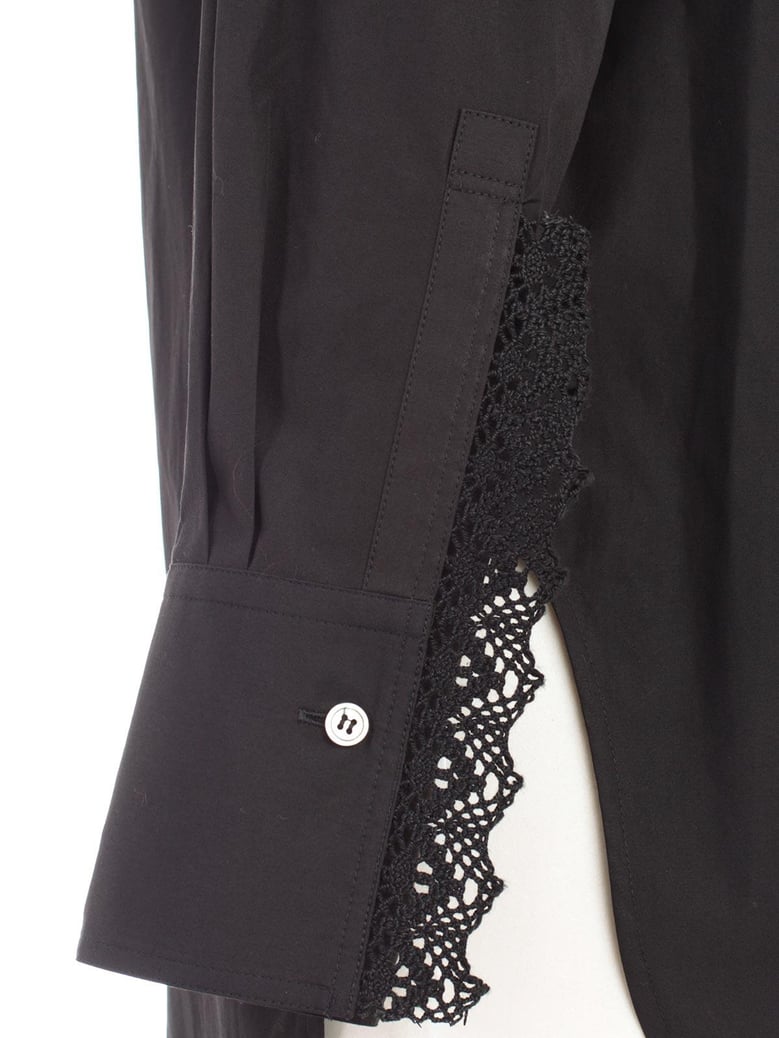 shirt l/s collar lace by Selfnex