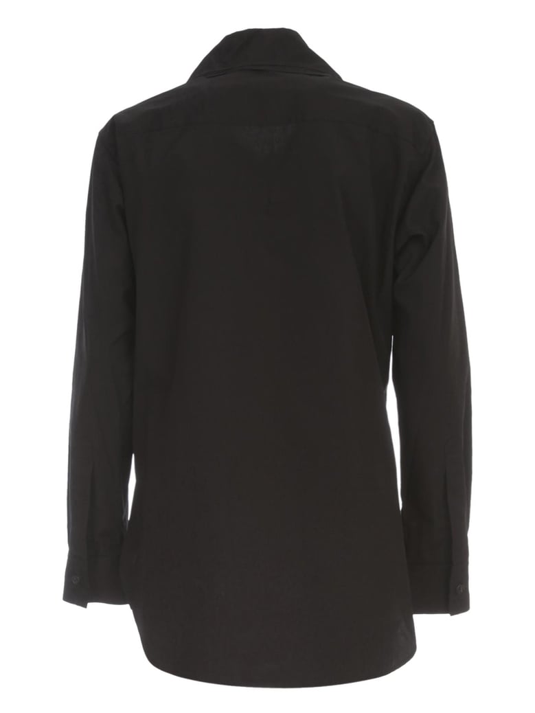 u layered collar shirt w/pocket by Selfnex