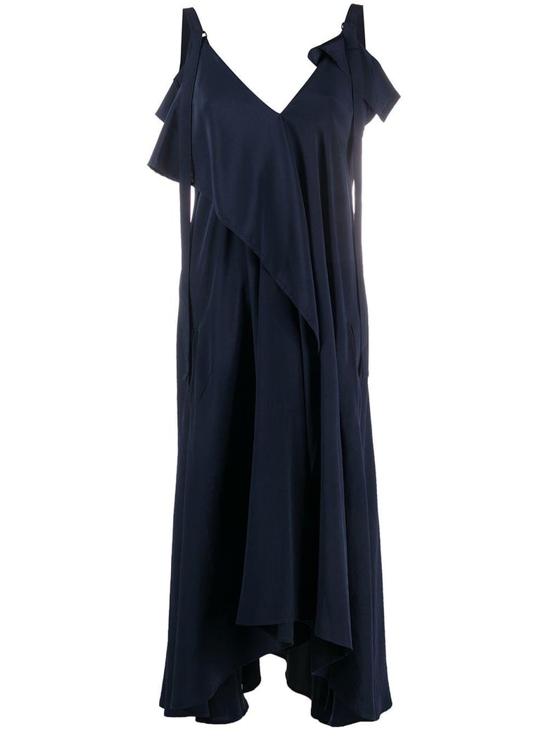 u a line flare dress w/strap by Selfnex