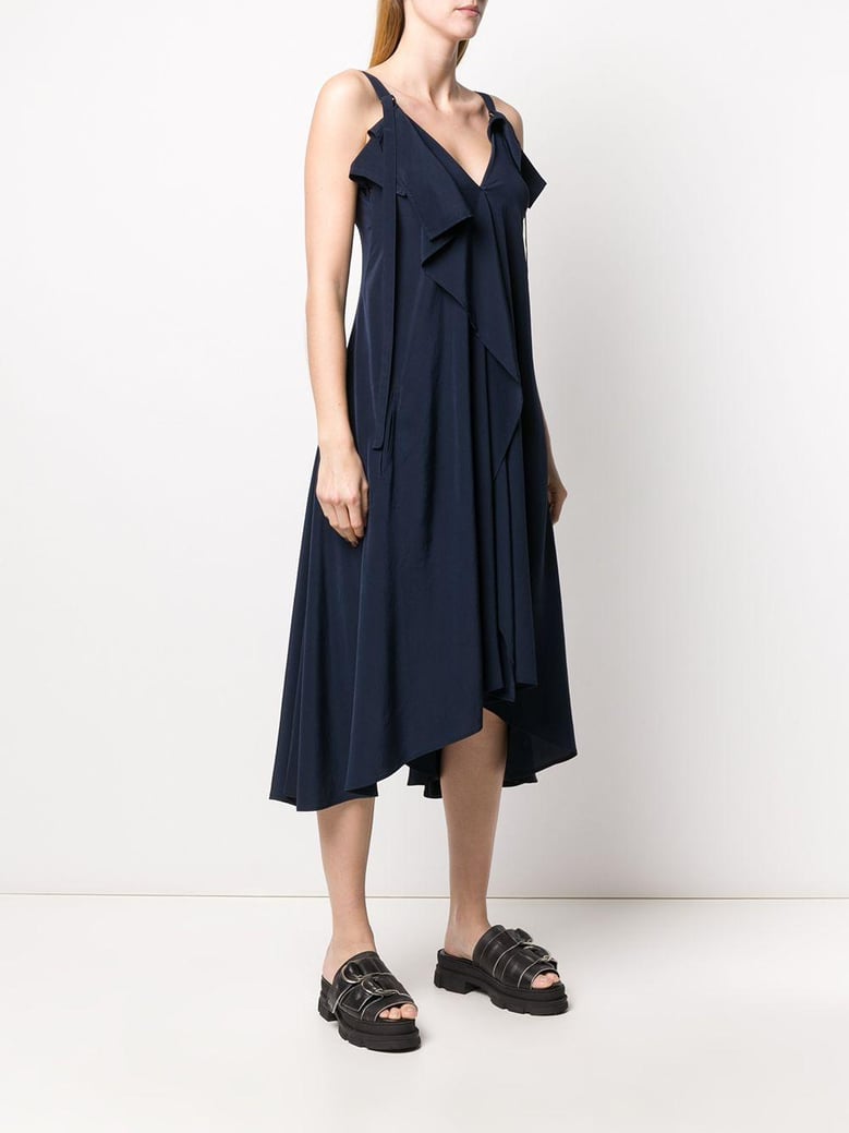u a line flare dress w/strap by Selfnex