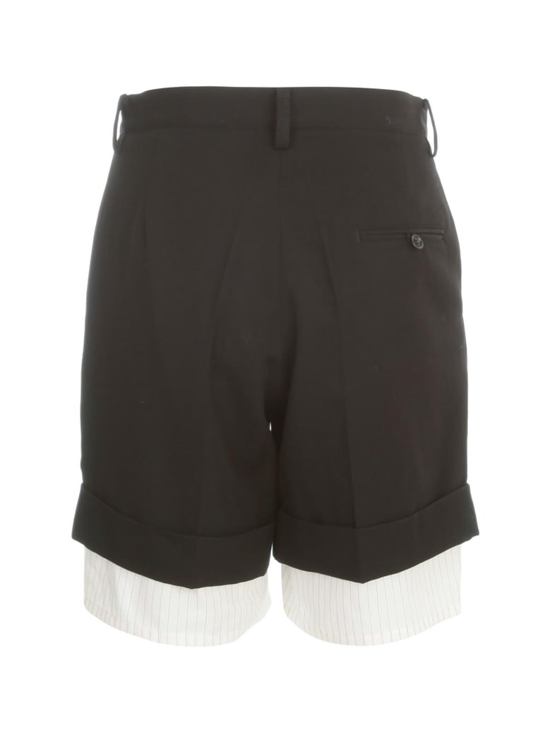 gabardine double shorts by Selfnex