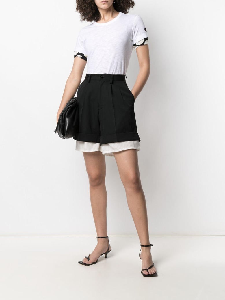 gabardine double shorts by Selfnex