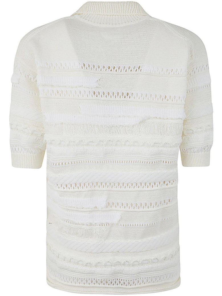 half sleeve pull over with collar by Selfnex