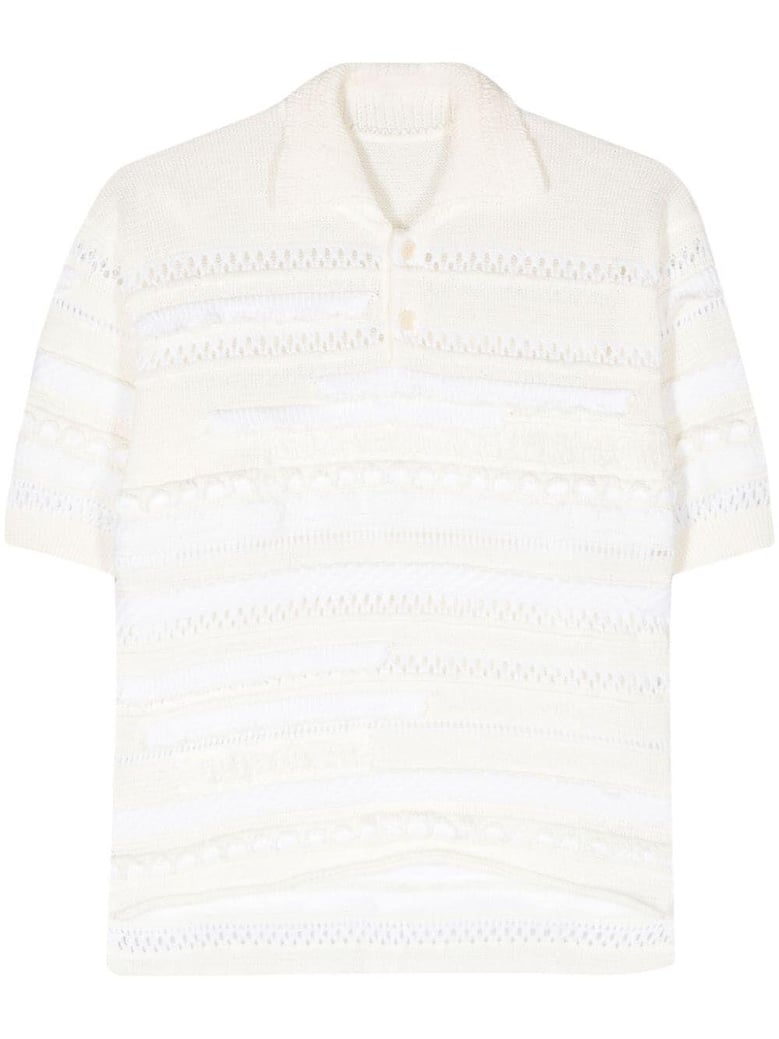half sleeve pull over with collar by Selfnex