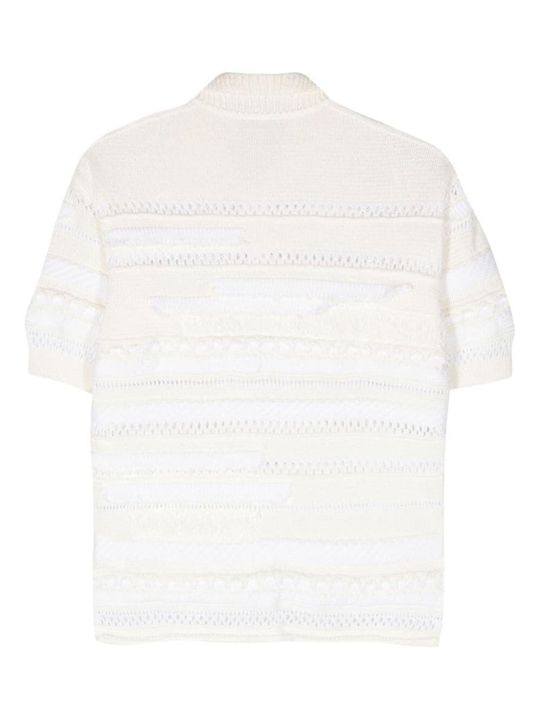 half sleeve pull over with collar by Selfnex