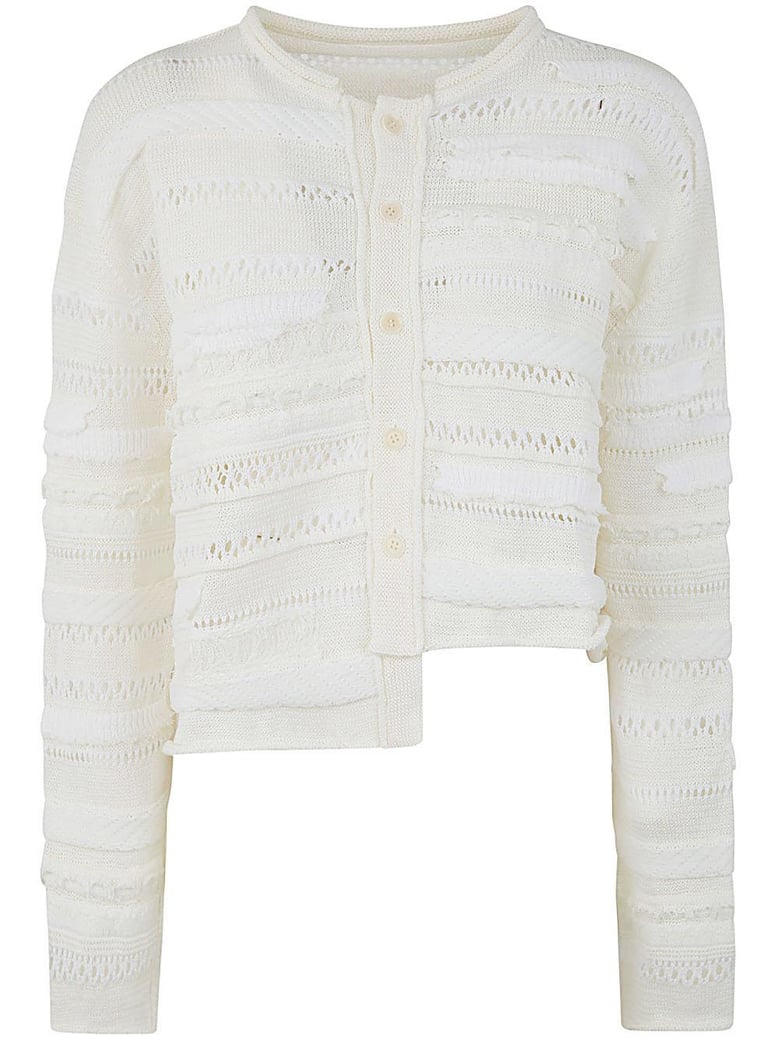 short assymetry cardigan by Selfnex
