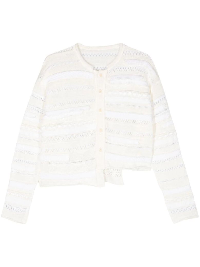 short assymetry cardigan by Selfnex