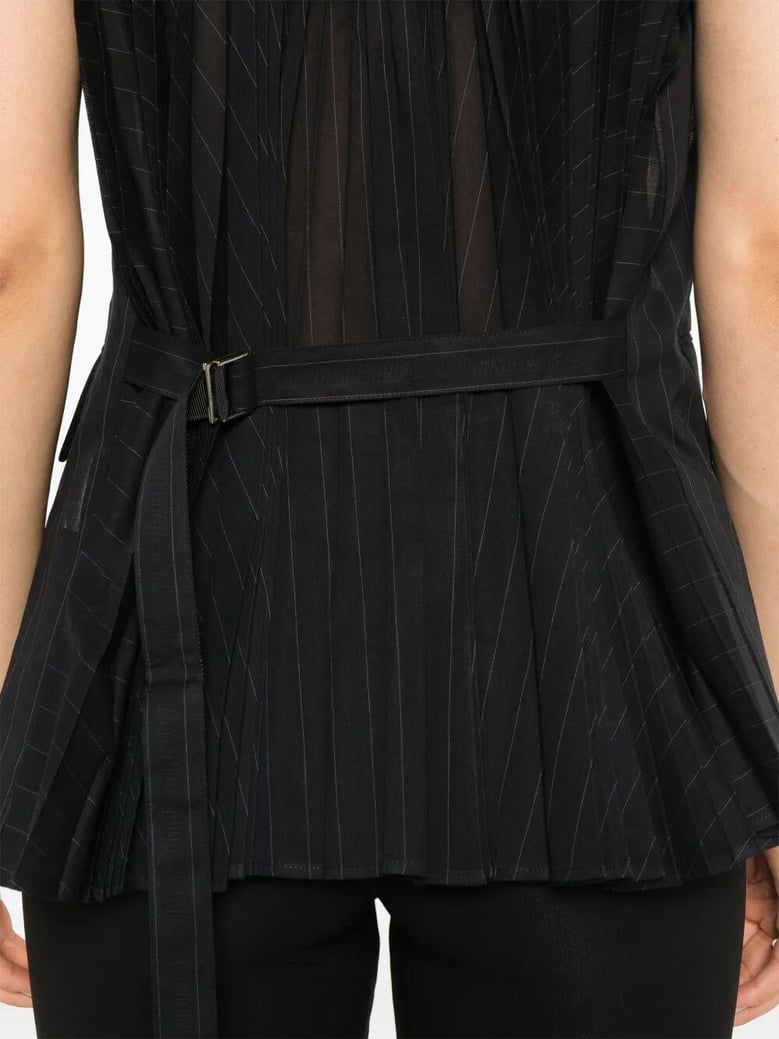 high twist voile vest by Selfnex