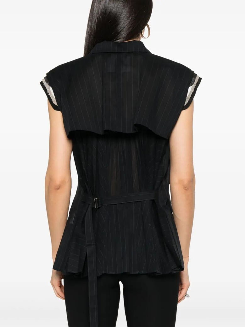 high twist voile vest by Selfnex