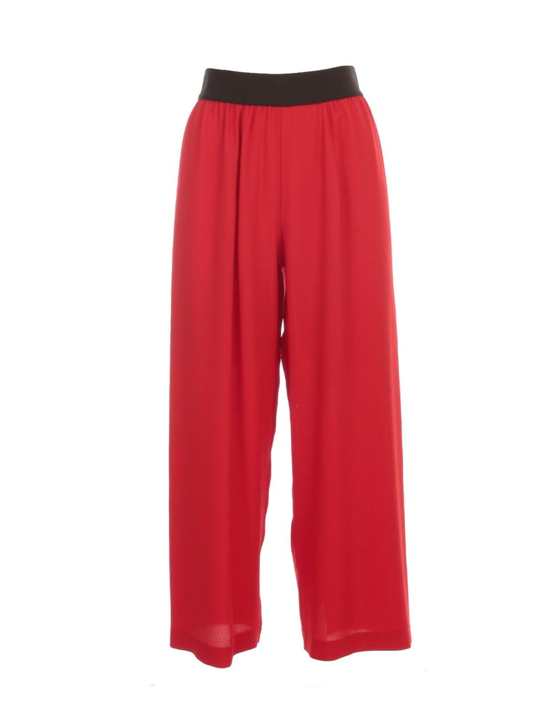 pants wide leg crepe by Selfnex