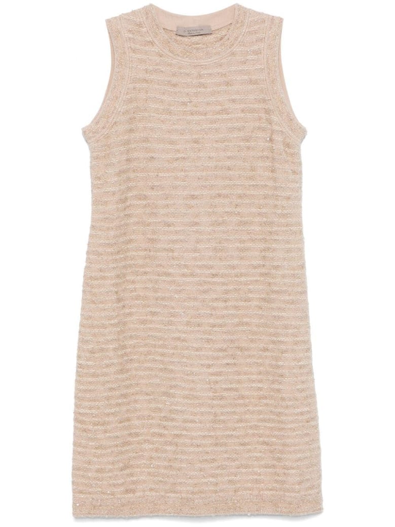 pattern crystal sleeveless dress by Selfnex