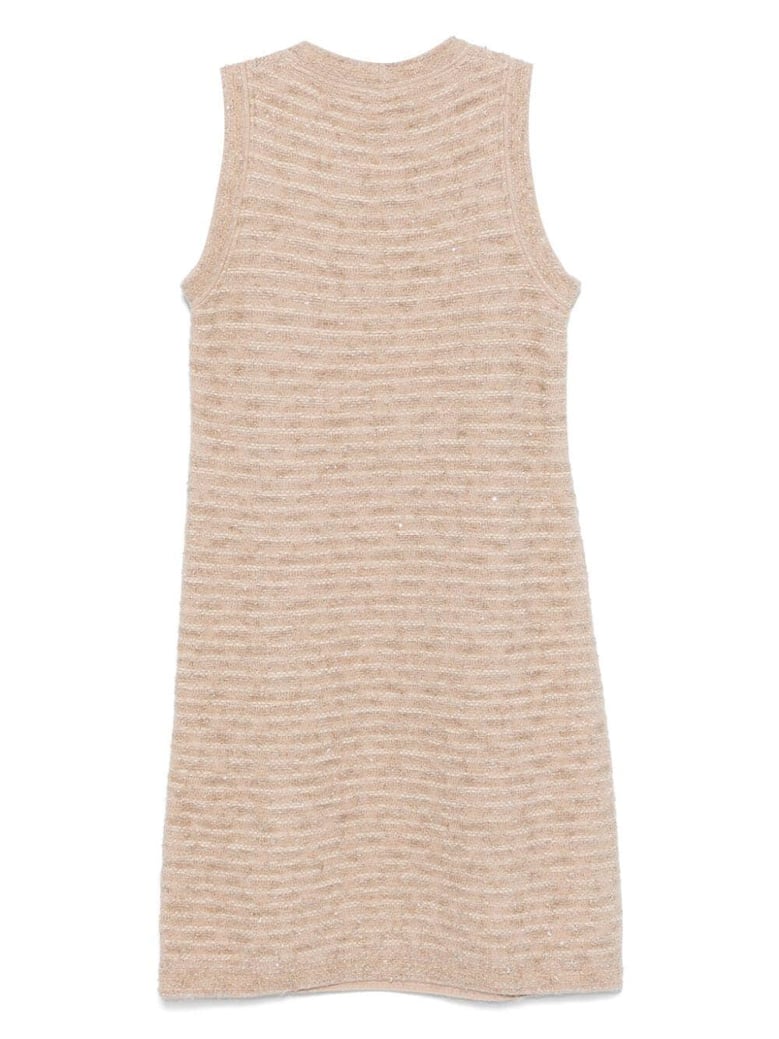 pattern crystal sleeveless dress by Selfnex