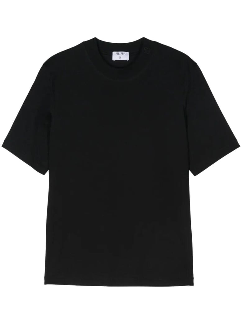 mock neck tee by Selfnex