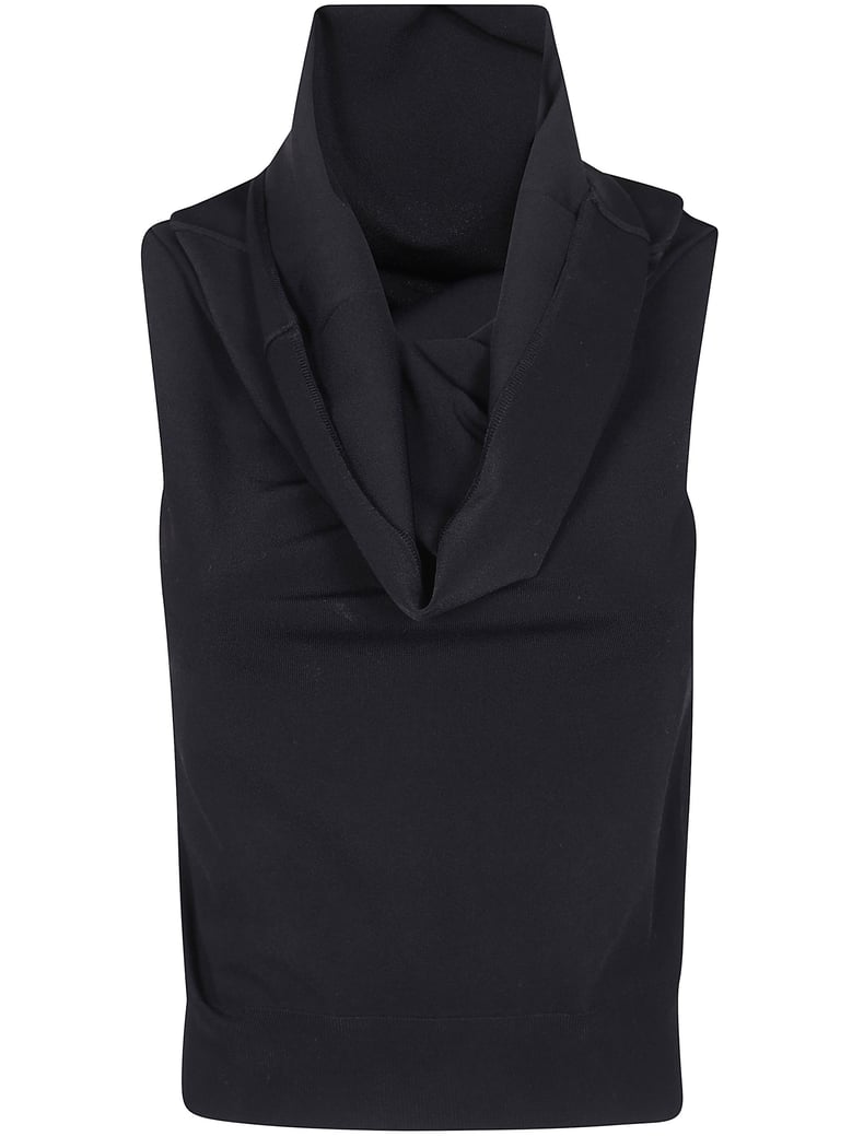 short sleeves over shoulder top by Selfnex