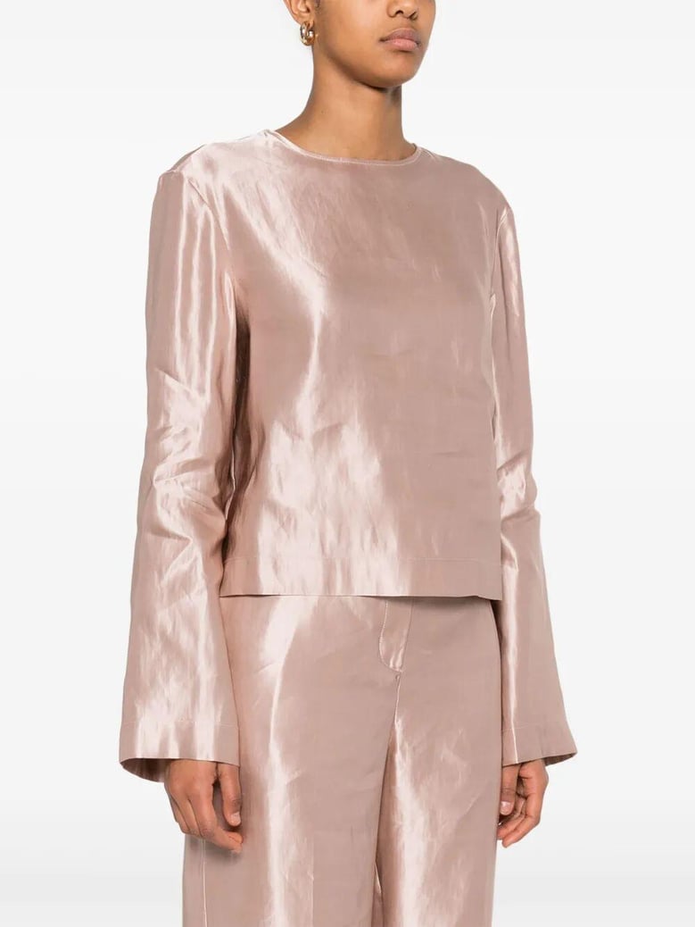 nino round neck blouse by Selfnex