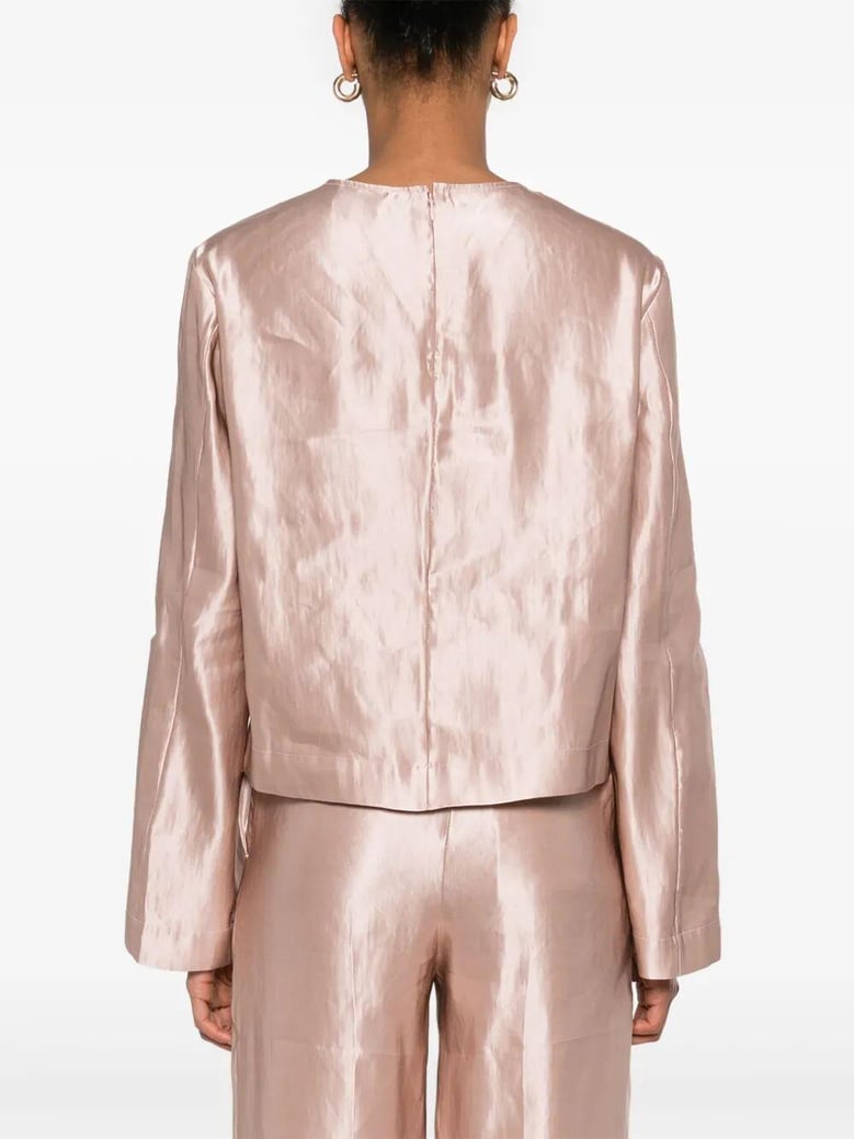 nino round neck blouse by Selfnex