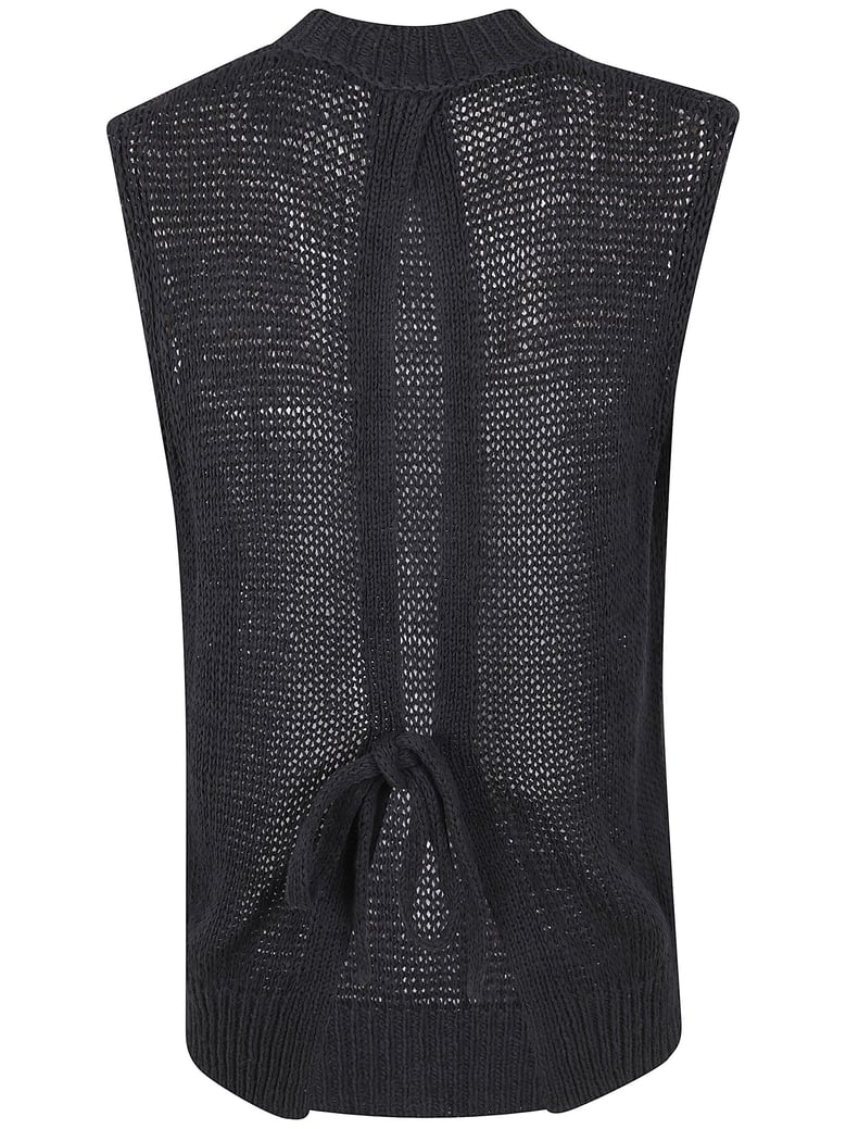 slipover waistcoat round neck sleeveless by Selfnex