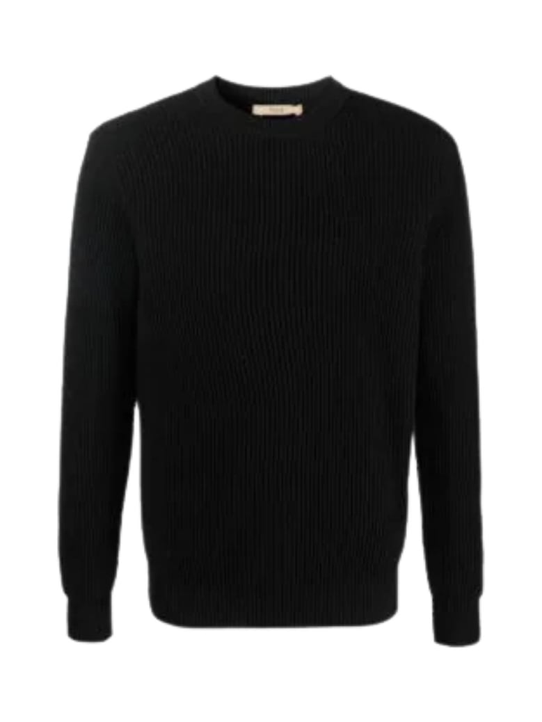 ribbed l/s crew neck sweater by Selfnex