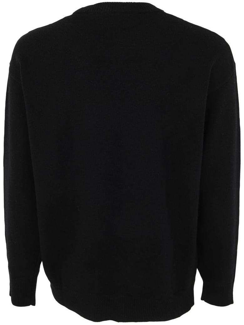 comfort fit long sleeves crew neck sweater by Selfnex