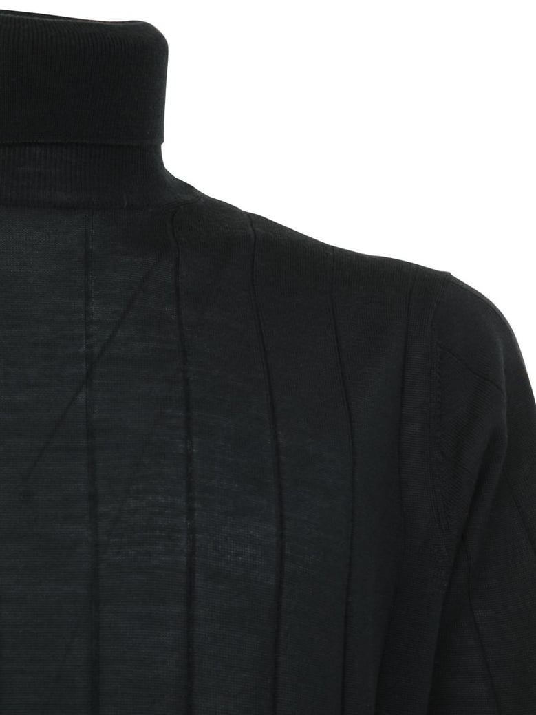 royal merino long sleeves turtle neck sweater by Selfnex