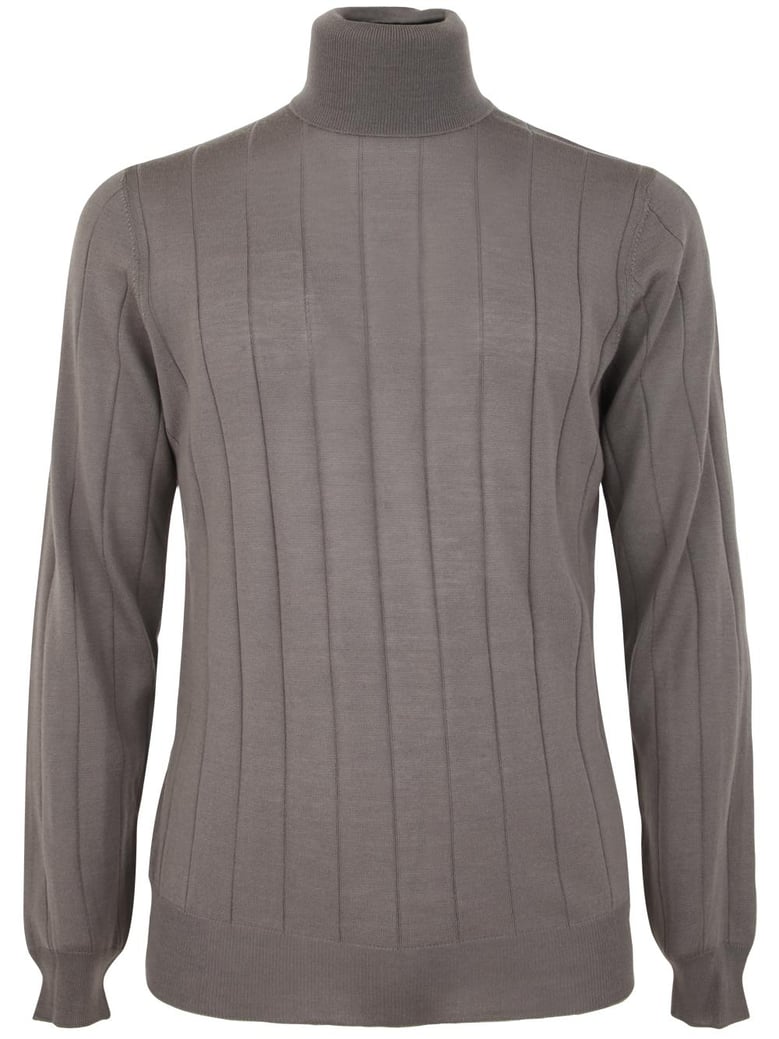 royal merino long sleeves turtle neck sweater by Selfnex