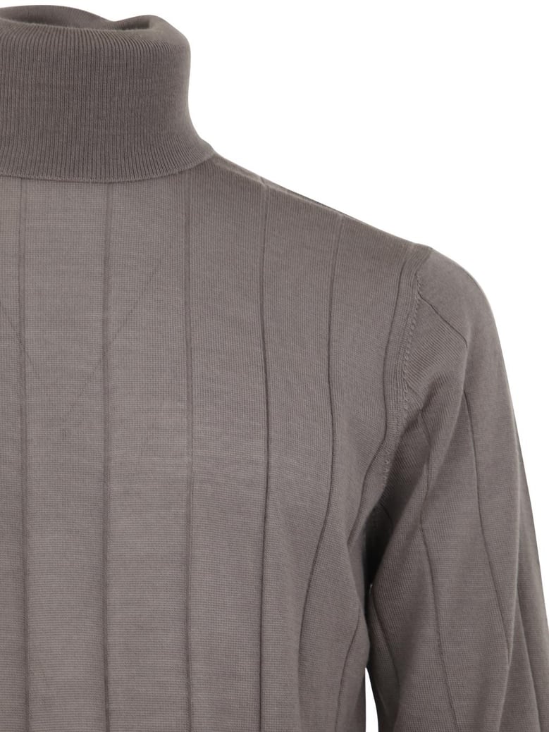royal merino long sleeves turtle neck sweater by Selfnex