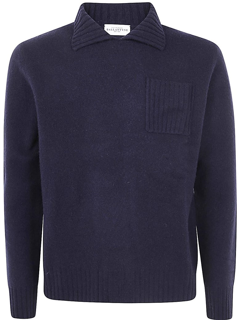 sailor neck pullover by Selfnex