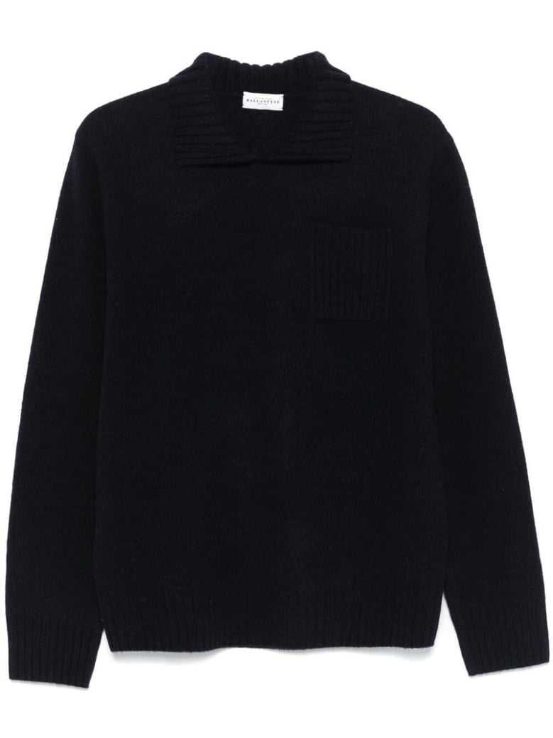 sailor neck pullover by Selfnex