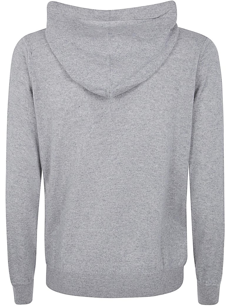 long sleeves cashmere wool full zip hoodie by Selfnex