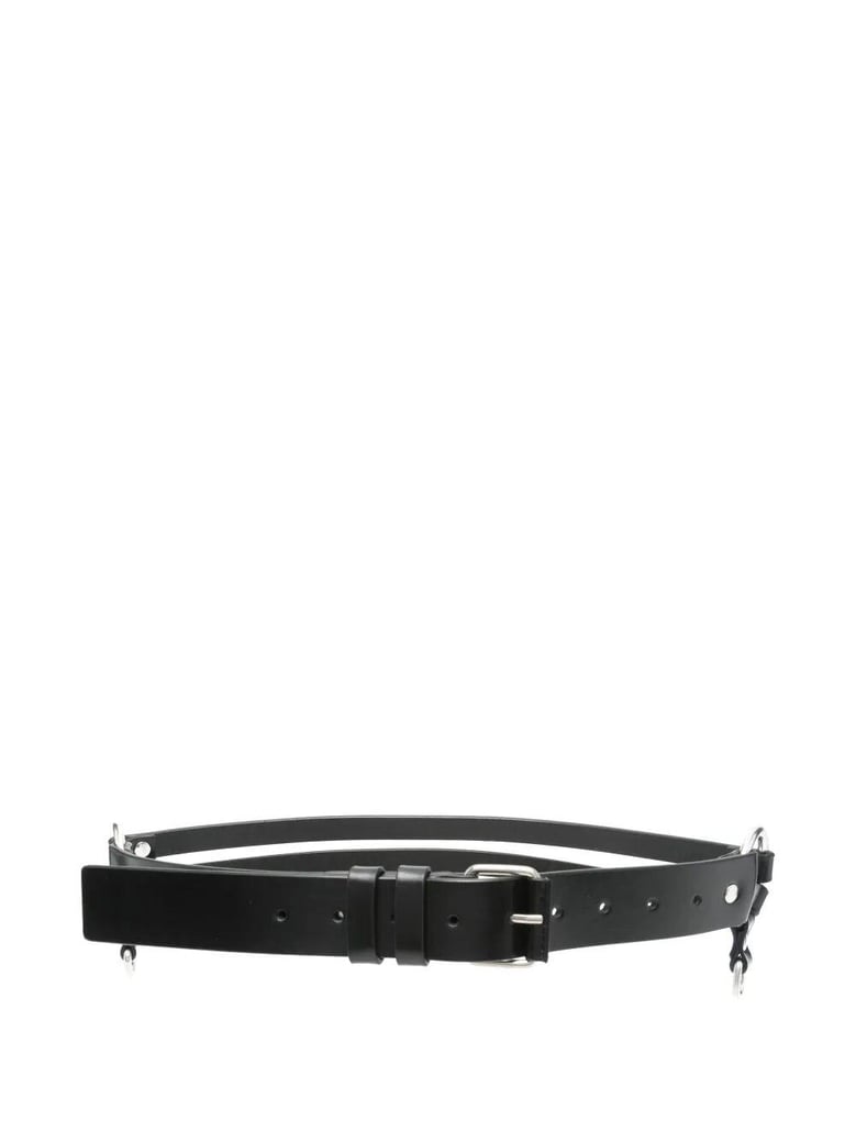 monna 3 5cm belt with double rings by Selfnex